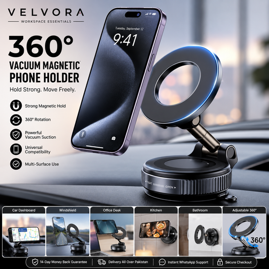 Velvora 360° Vacuum Magnetic Phone Holder
