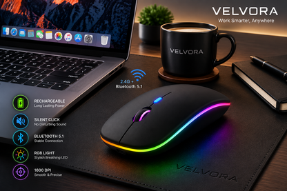 Combo Offer RGB Mouse + Excel Desk Mat