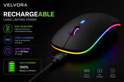 Combo Offer RGB Mouse + Excel Desk Mat