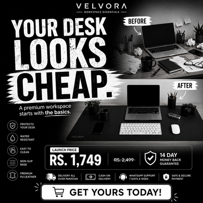 Velvora Signature Desk Mat Anti-Slip