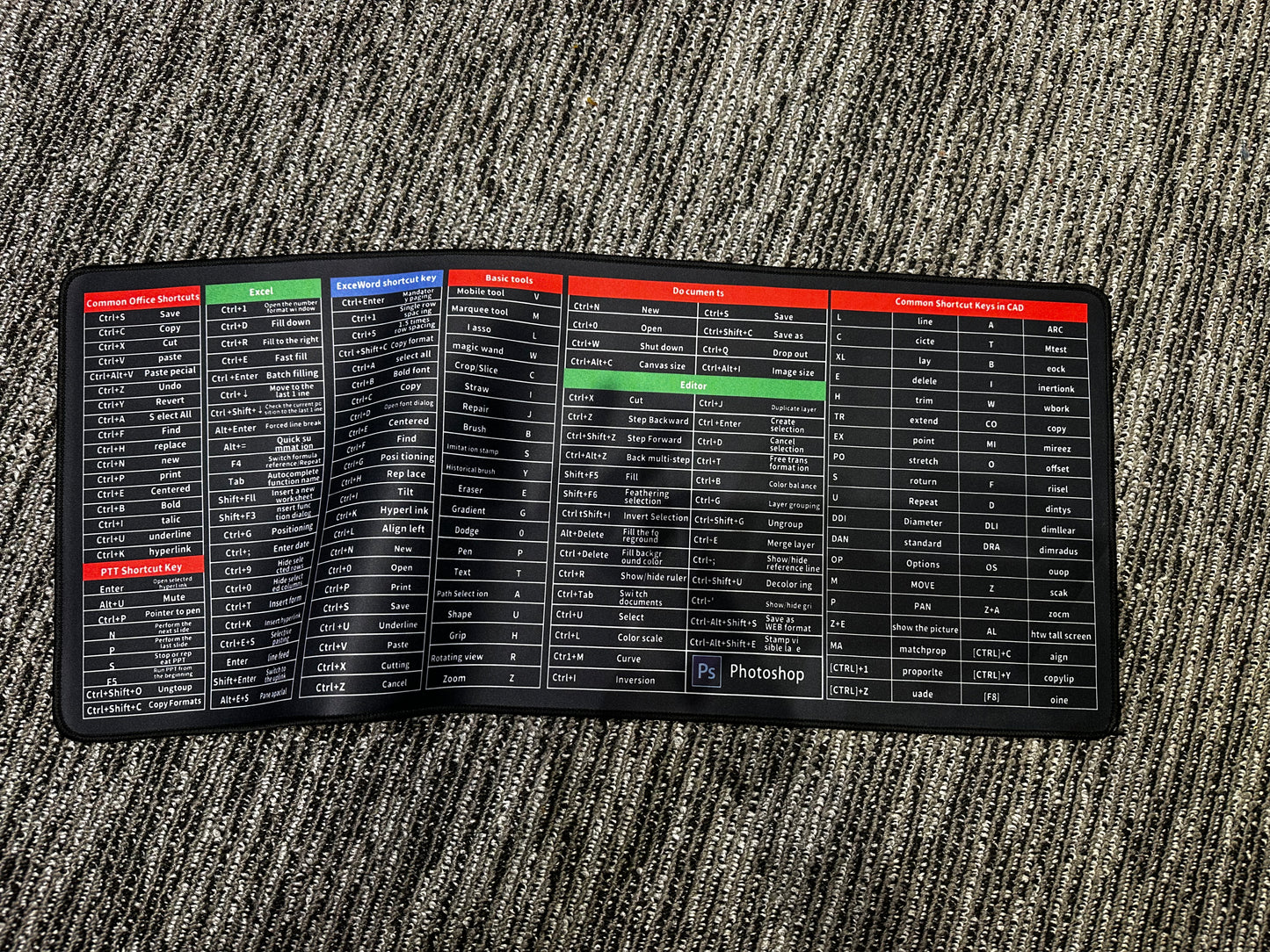 Combo Offer RGB Mouse + Excel Desk Mat